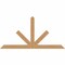 Ekena Millwork Saratoga Timber Gable Bracket, Western Red Cedar, 96"W x 48"H x 3 1/2"D x 5 1/2"F, 12/12 Pitch GBW096X48X0406SAR00SWR - alternate 1